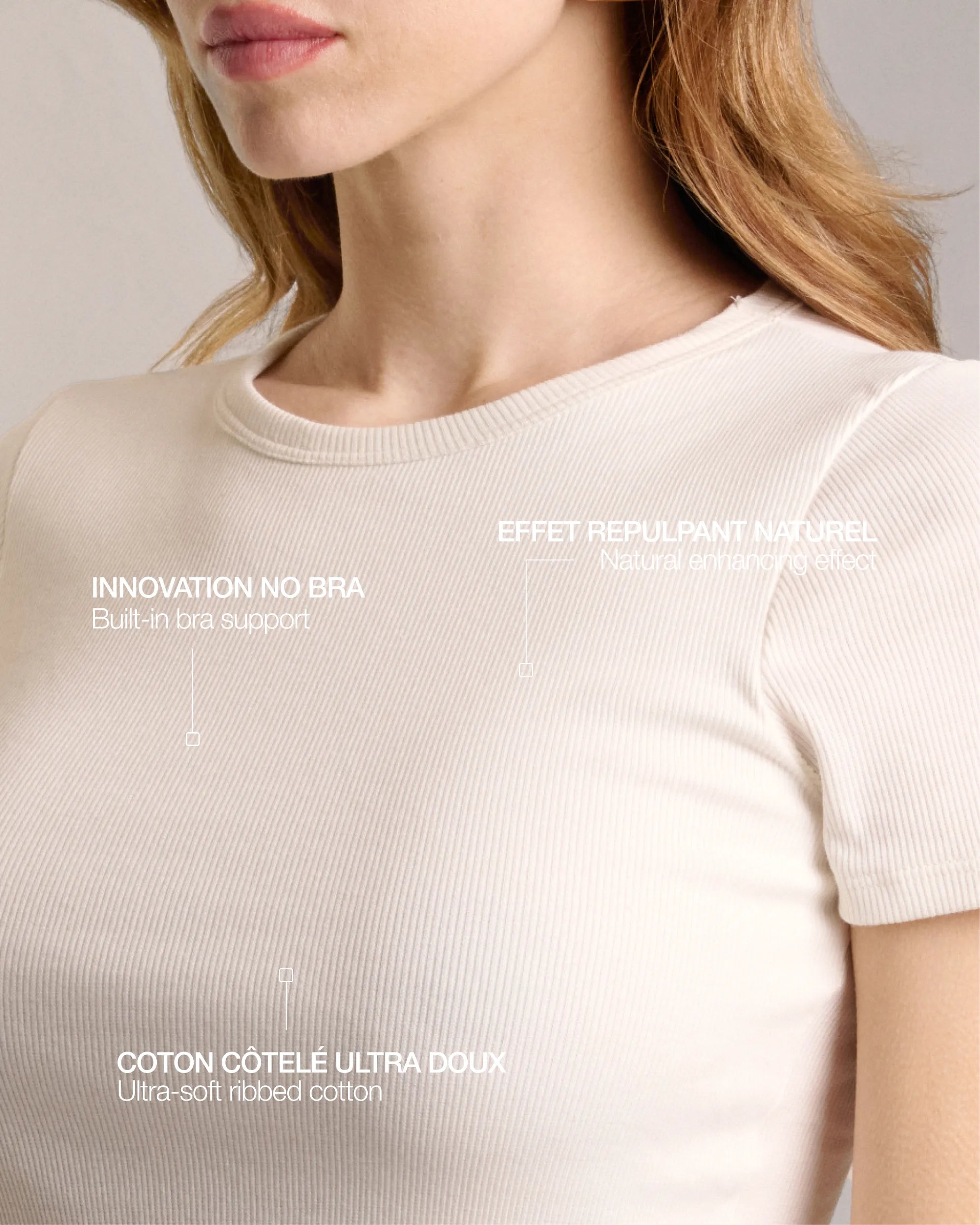 Ribbed Cotton Tee-shirt