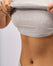 Cotton No Bra Décolleté T-Shirt - Light Grey