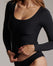 Long Sleeve Plumping Top - Dark