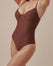 Plumping Balconette One-Piece - Hot Brown