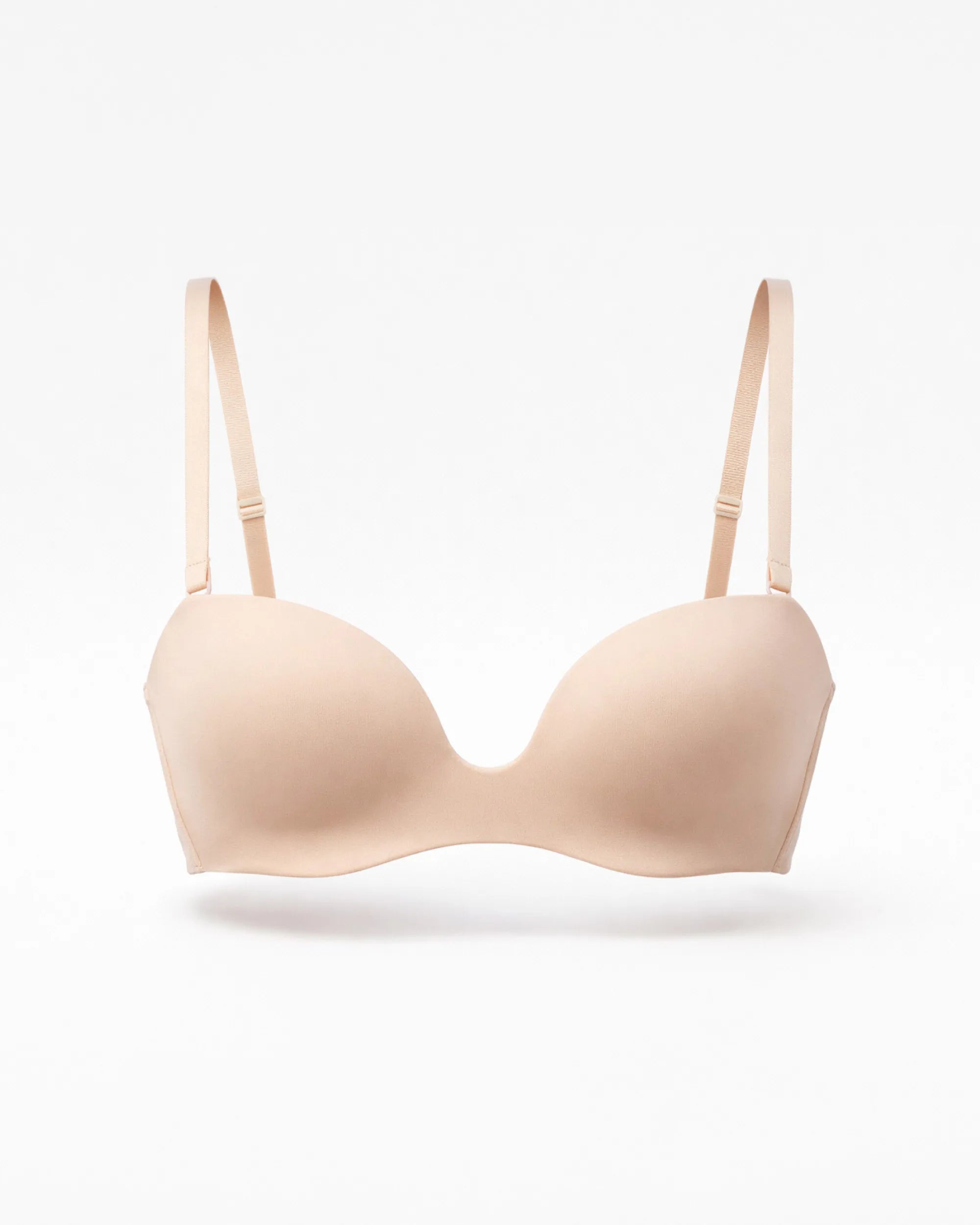 Deep Plunge Bra - Light Beige
