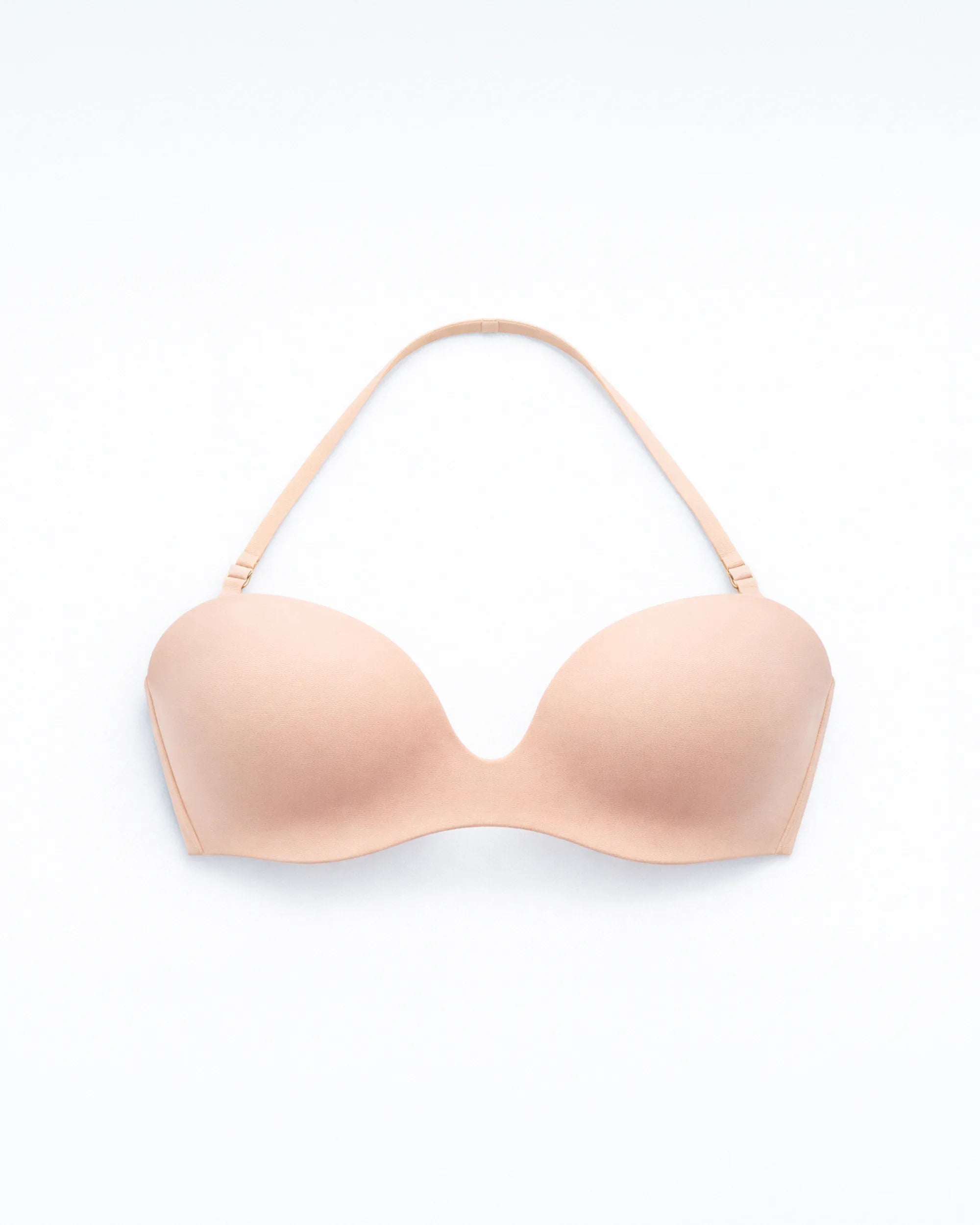 Deep Plunge Bra - Light Beige