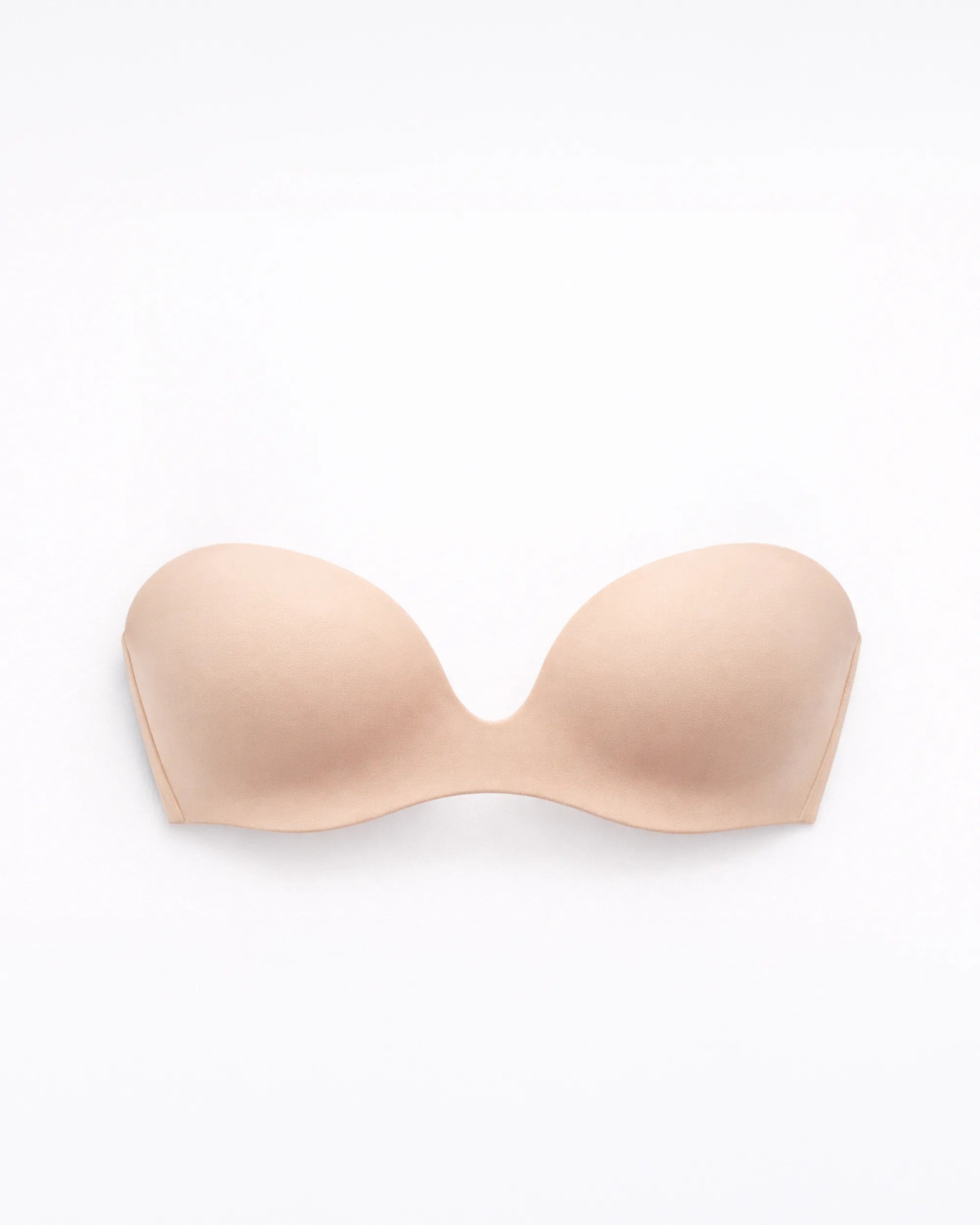 Deep Plunge Bra - Light Beige