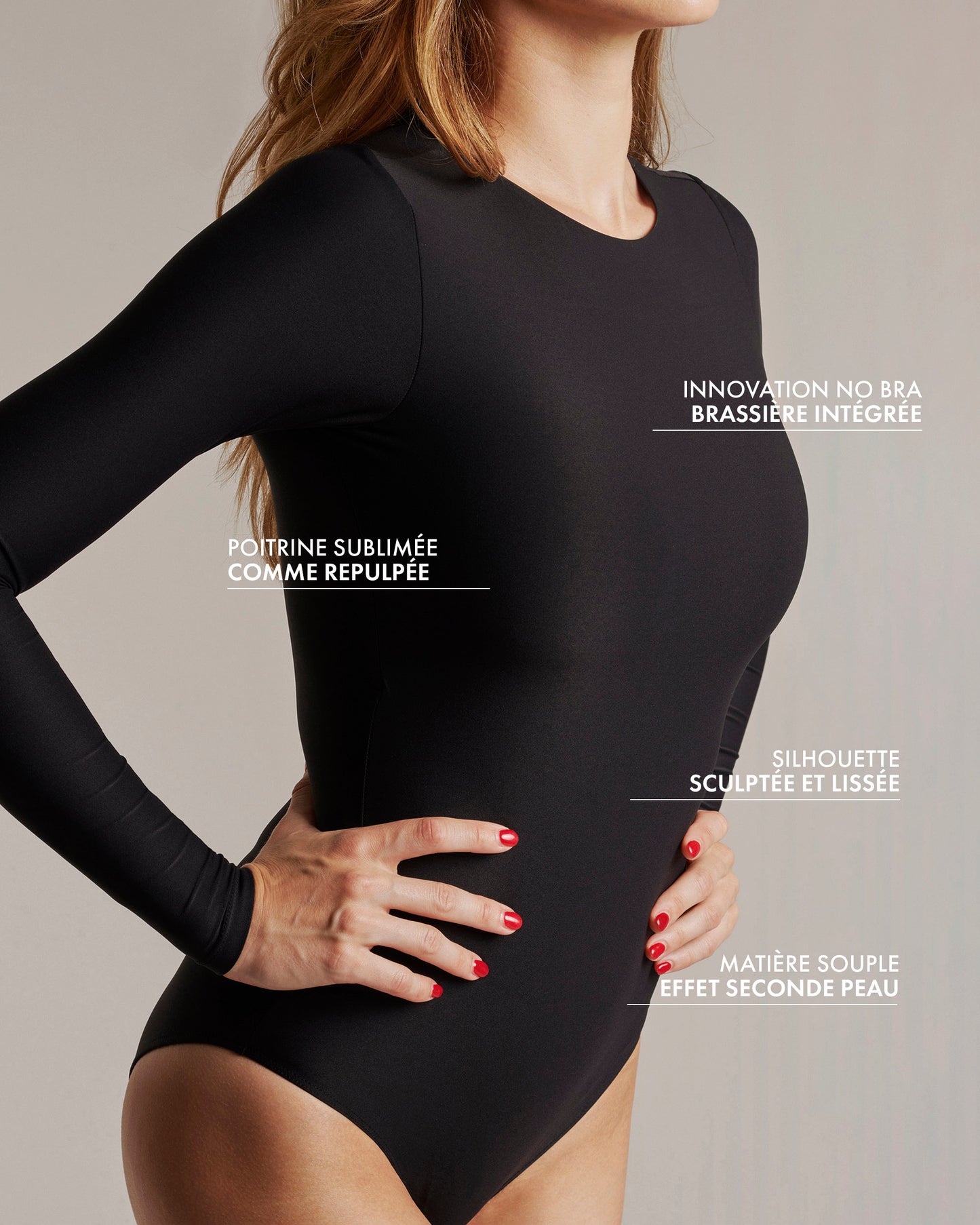 Plumping Long Sleeve Bodysuit