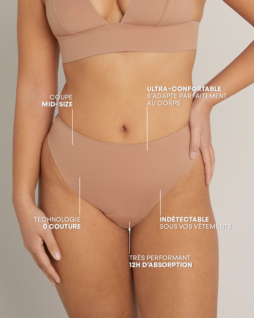 High-Waisted Medium-Flow Menstrual Brief